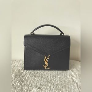 COPY - Saint Laurent CASSANDRA MED TOP HANDLE BAG IN GRAIN DE POUDRE EMBOSSED L…